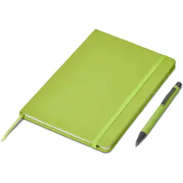 Hibiscus Notebook & Pen Set Lime Green